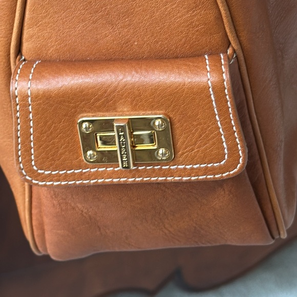 Lauren Ralph Lauren Classic Camel Leather Hobo - Picture 7 of 17